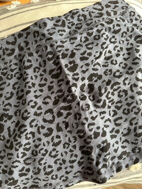 Athletic Works Black and Gray Leopard Skort